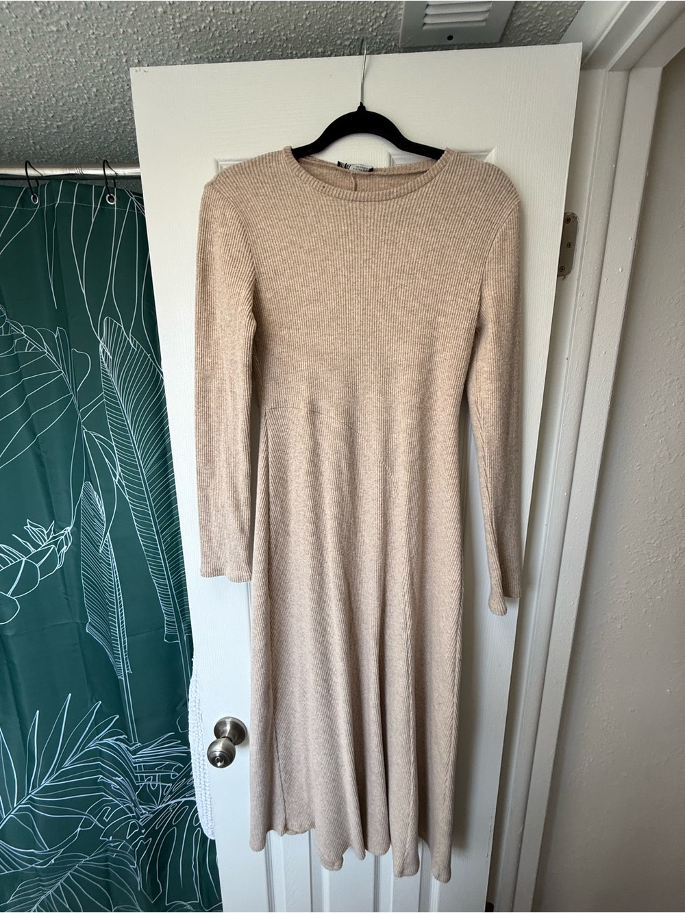 NWT ZARA Long Sleeve Midi Dress